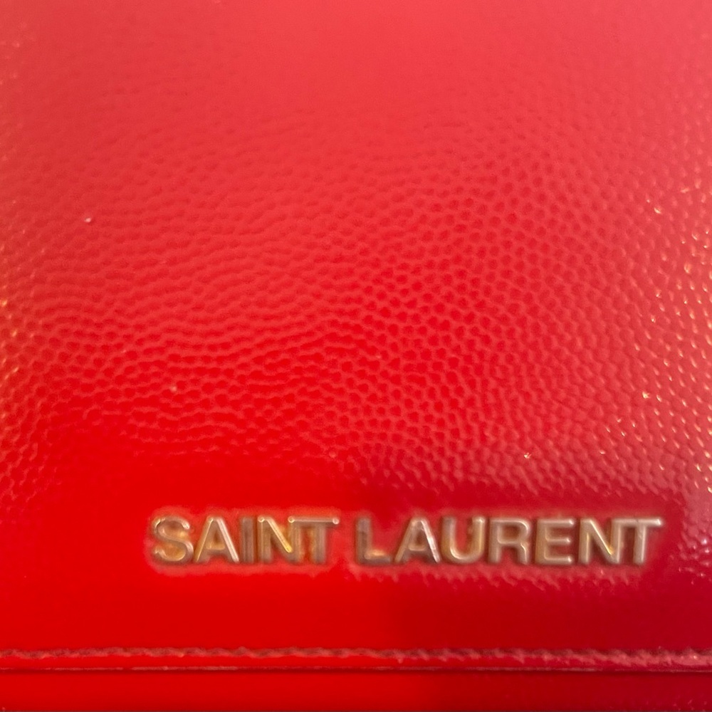 SAINT LAURENT Red Wallet. EUC - Picture 3 of 3